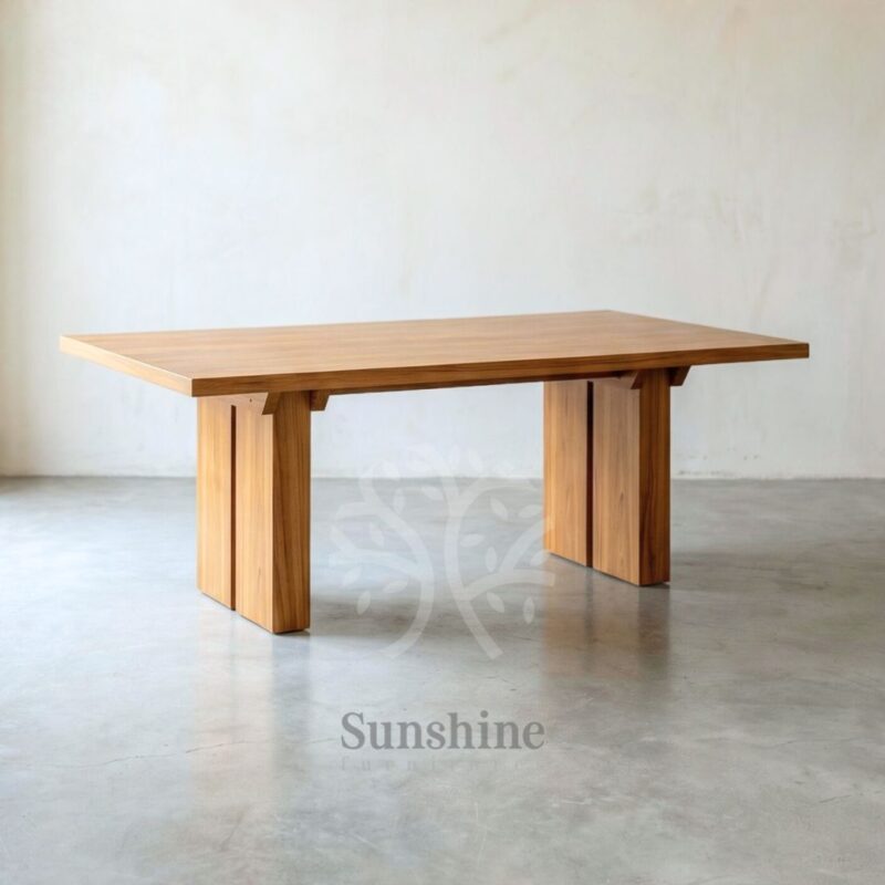 compact japandi dining table