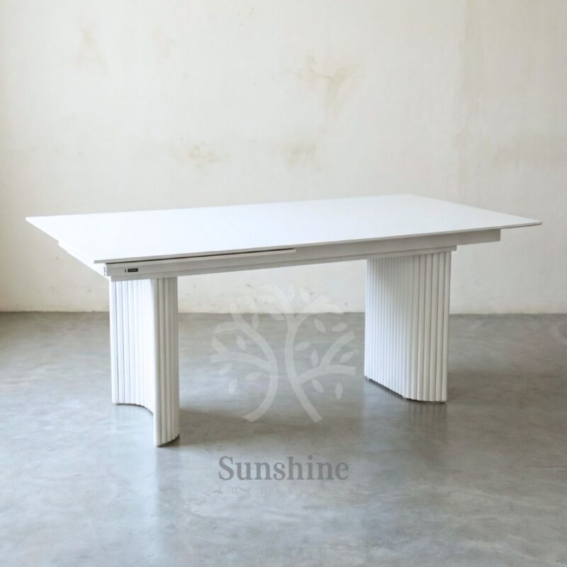 scandinavian white dining table