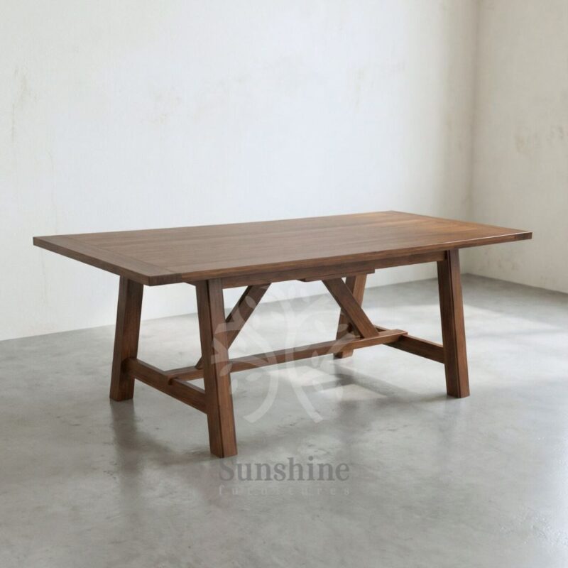 industrial rustic dining table