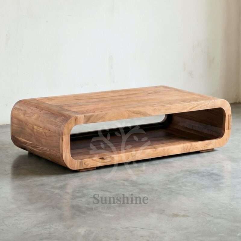 Japandi hollow coffee table