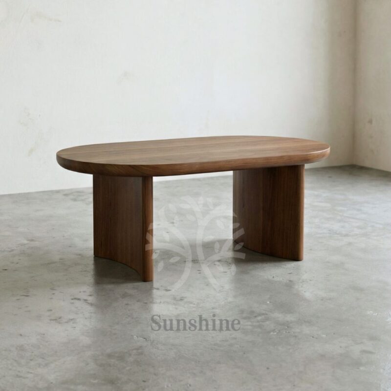 Mid century natural coffee table