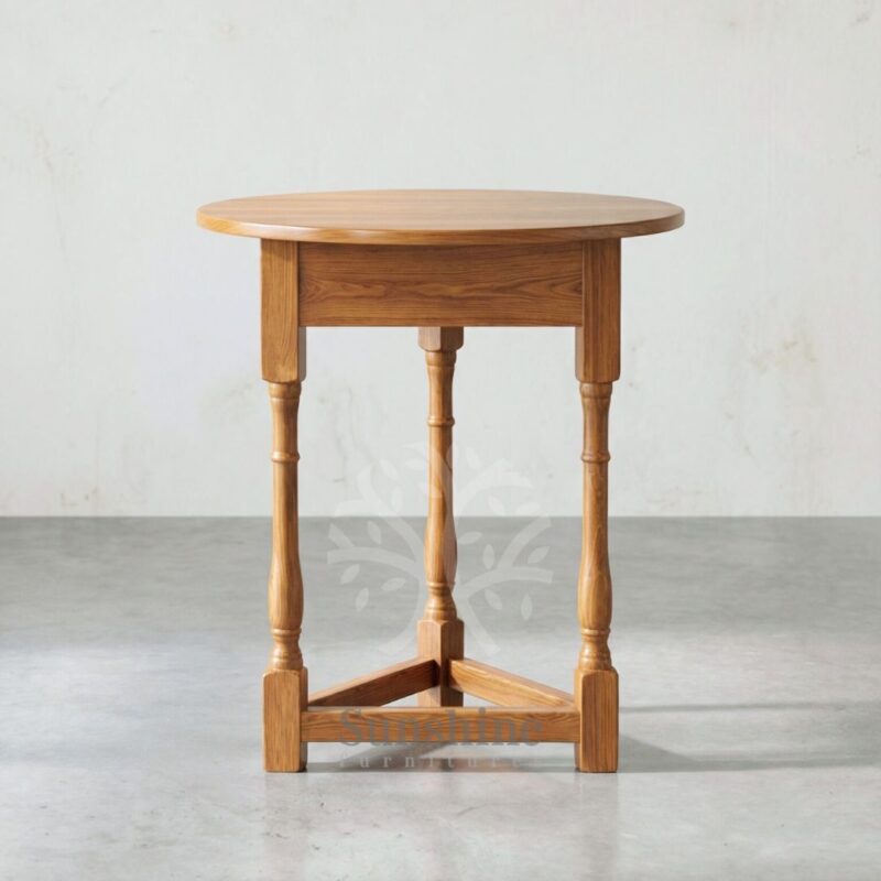 Scandinavian natural side table