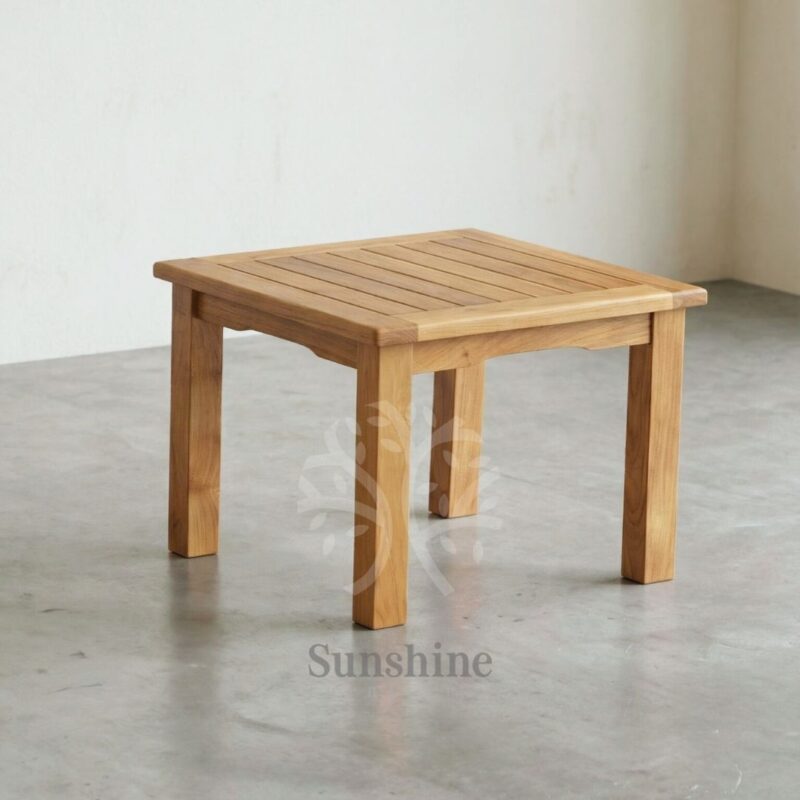Scandinavian wooden bench table